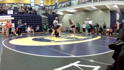 135 lbs. Cons. Round 3 - Saasha Weaver, Brookfield vs Morgan Clubb, Oak Grove