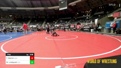 77 lbs Quarterfinal - Ty Martin, IAWC vs Max Lindquist, FIGHT CLUB