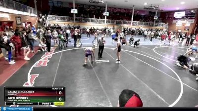 120 lbs Cons. Round 2 - Jack Bvinkly, Lewiston High School vs Calister Crosby, University