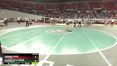 6A-215 lbs Quarterfinal - Isandre De La Torre, South Medford vs Lusiano Lopez, Lake Oswego