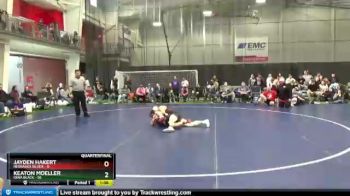 135 lbs Quarterfinals (8 Team) - Keaton Moeller, Iowa Black vs Jayden Hakert, Nebraska Silver