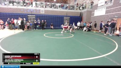 140 lbs Cons. Round 2 - Anjolina Espinoza, Mountain Man Wrestling vs Aiden Wichmann, Unattached