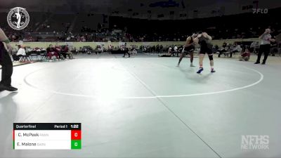 3A-190 lbs Quarterfinal - Cale McPeek, PAWNEE vs Easton Malone, BARNSDALL