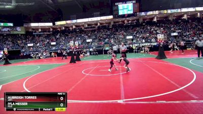 49 lbs Semifinal - Iyla Messer, FSJ3 vs Aubreigh Torres, JRP1