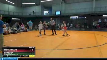 85 lbs Round 6 (10 Team) - ALLIYA WALKER, Alabama Elite Gold vs IVY TROUP, Alabama Elite Black&nbsp;