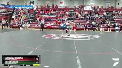 149 lbs Semifinal - John Burger, Nebraska-Kearney vs Jason Hanenberg, Western Colorado