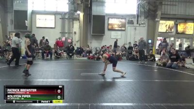 88 lbs Round 1 (6 Team) - Patrick Brewster, Virginia Patriots vs Kolston Piper, 84 Athletes