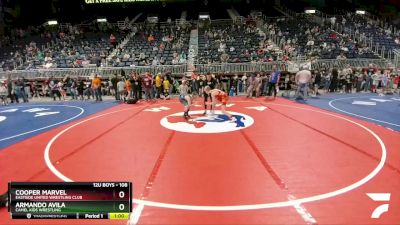 108 lbs Quarterfinal - Cooper Marvel, Eastside United Wrestling Club vs Armando Avila, Camel Kids Wrestling