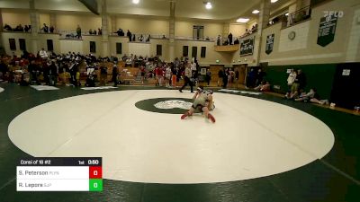 152 lbs Consi Of 16 #2 - Sean Peterson, Plymouth North vs Ryan Lepore, Saint John's Prep