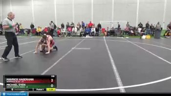 138 lbs Round 2 (4 Team) - Mavrick Hagemann, Nebraska Blue vs Michael Even, South Dakota Mania