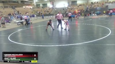 103 lbs Cons. Round 3 - Kayden Mcculloch, Heritage Outlaws vs Ryatt Blake, Columbia Wrestling Club