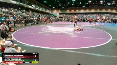 43-52 lbs Round 3 - Olivia Dominguez, Spanish Springs Wrestling Club vs Harleigh Workman, Fallon Outlaws Wrestling Club