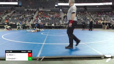 106 lbs 3rd Place Match - Cameron Meier, Bloomington South vs Isaac Campbell, Floyd Central