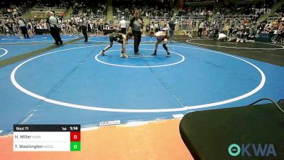 85 lbs Semifinal - Harley Miller, Hurricane Wrestling Academy vs Talli Washington, Woodland Wrestling Club