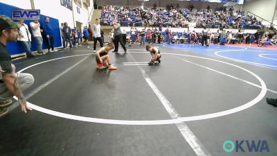 55 lbs Semifinal - Colt Watson, Warner Eagles Youth Wrestling vs Sawyer Simpson, Salina Wrestling Club