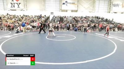 110 lbs Semifinal - Vincent Darch, LeRoy Wrestling Club vs Angel SaldaÃ±a Iii, Geneva Youth Wrestling