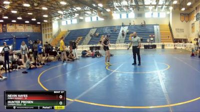 126 lbs Round 7 (8 Team) - Hunter Prosen, Camden Gold vs Nevin Hayes, Funky Monkey