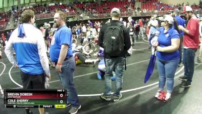 50 lbs Champ. Round 1 - Cole Sherry, Gretna Youth Wrestling vs Brevin Dobesh, East Butler