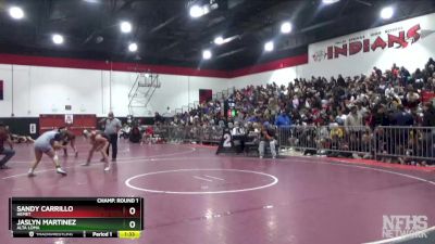 Champ. Round 1 - Sandy Carrillo, Hemet vs Jaslyn Martinez, Alta Loma