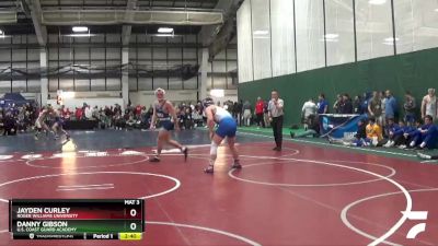 174 lbs Cons. Round 3 - Jayden Curley, Roger Williams University vs Danny Gibson, U.S. Coast Guard Academy