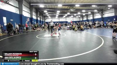 66 lbs Cons. Round 1 - William Peterson, Grangeville Youth WC vs Greyden Aldrich, Middleton Wrestling Club