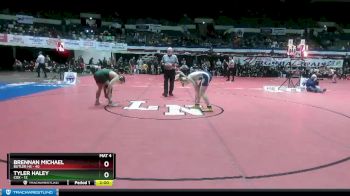 165 lbs Quarterfinals (16 Team) - Brennan Michael, Butler HS vs Tyler Haley, Cox