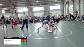 96 lbs Round 7 (8 Team) - Weston Borgers, Aggression Legionaries vs Evan Jackson, East Coast Elite