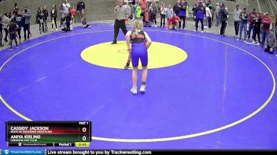 80 lbs 1st Place Match - Cassidy Jackson, Rock Of Redmond Wrestling vs Aniya Kisling, Lebanon Mat Club