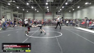 55 lbs Cons. Round 3 - Brogan Wittman, Kansas Thunderstruck Wrestling vs James Dilla, Southwest Timberwolves Wrestling Club