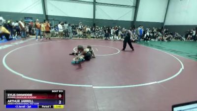 136 lbs Semifinal - Sylis Dinwiddie, Pioneer Grappling Academy vs Arthur Jarrell, Askeo International Mat Club