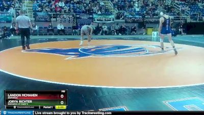 138 lbs Quarterfinal - Joryn Richter, Bismarck St Mary`s vs Landon McMahen, Bismarck