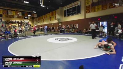 132 lbs Cons. Round 4 - Sardor Usmohov, Mira Mesa vs Wyatte Nicholson, Liberty