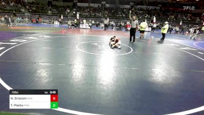 70 lbs Round Of 32 - Nicky Griscom, Kingsway vs Tommy Placky, Princeton Wrestling Club Youth