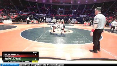 3A 145 lbs Cons. Round 1 - Santino Scolaro, Aurora (Marmion Academy) vs Ryder Janeczko, Yorkville (H.S.)