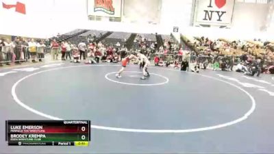 102 lbs Quarterfinal - Brodey Krempa, Eden Wrestling Club vs Luke Emerson, Penfield You Wrestling