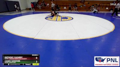 133 B Round 2 - Caden Hanover, Poway Wrestling vs Anthony Cazarez, Daniel Cormier Wrestling Academy