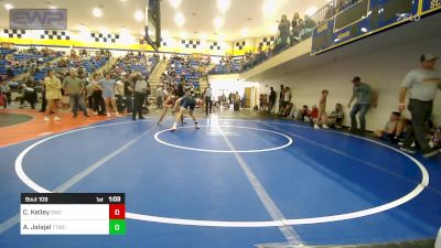 112 lbs Quarterfinal - Caleb Kelley, Salina Wrestling Club vs Aiden Jalajel, Team Tulsa Wrestling Club