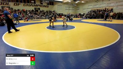 123 lbs Consi Of 16 #1 - Ricardo Ortiz, Brawley vs Octavio Negrete, Elk Grove