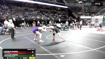 150 Class 2 lbs Quarterfinal - Jacob Plummer, Hallsville vs Jackson Snider, Logan-Rogersville