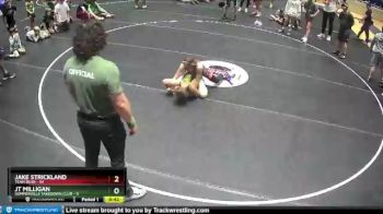 90 lbs Round 3 (6 Team) - Jake Strickland, Team Bear vs JT Milligan, Summerville Takedown Club