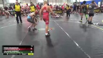 112 lbs Round 2 (6 Team) - Calahan Earnest, No Escape Wrestling Academy vs Titan Henderson, American Gladiators-Red