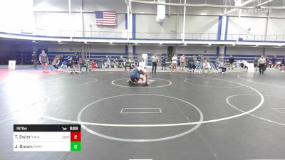 197 lbs Consi Of 16 #2 - Trevor Swier, Naval Academy vs Jt Brown, Army-West Point