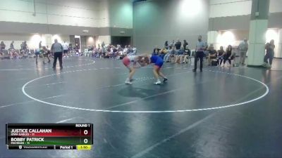 138 lbs Round 1 (16 Team) - Justice Callahan, Iowa Gables vs Bobby Patrick, Michigan