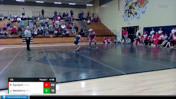 126 lbs 2nd Wrestleback (8 Team) - Jonathan Westberry, Brantley County HS vs Robert Agzigian, Toombs County