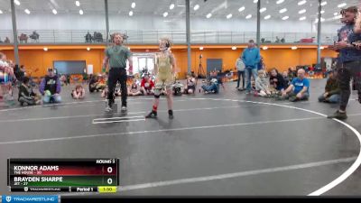 95 lbs Round 2 (3 Team) - Brayden Sharpe, JET vs Konnor Adams, The House