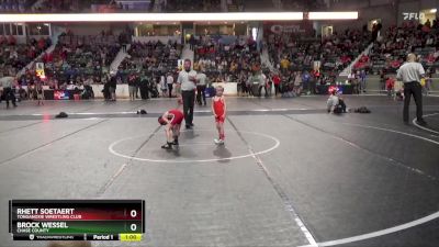 40 lbs Cons. Round 3 - Brock Wessel, Chase County vs Rhett Soetaert, Tonganoxie Wrestling Club