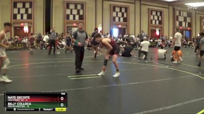 138 lbs Finals (8 Team) - Nate DeCoite, Yale Street WC vs Billy Colloca, Pro Ex/Prestige