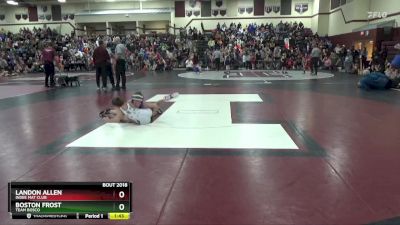 S-5 lbs Quarterfinal - Landon Allen, Indee Mat Club vs Boston Frost, Team Bosco