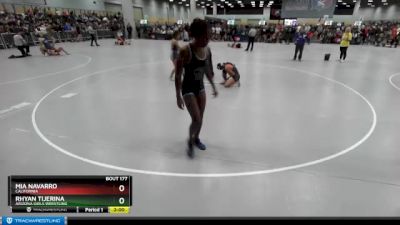 100 lbs Champ. Round 2 - Mia Navarro, California vs Rhyan Tijerina, Arizona Girls Wrestling