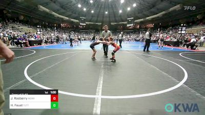 67 lbs Consi Of 8 #2 - Jordan Rasberry, Morris Wrestling Association vs Hattie Foust, Tuttle Wrestling